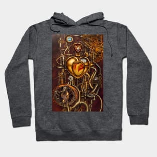 Steampunk mechanical heart Hoodie